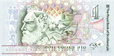 Schottland - 1  Pound (#359_UNC)