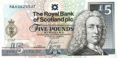 Schottland - 5  Pounds - St. Andrews R&A (#363_UNC)