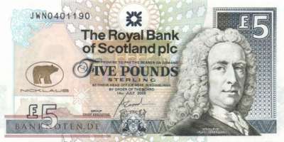 Scotland - 5  Pounds - Jack Nicklaus (#365_UNC)