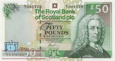 Schottland - 50  Pounds (#367_UNC)
