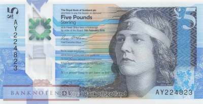 Schottland - 5  Pounds (#370_UNC)