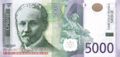 Serbien - 5.000  Dinara (#053_UNC)