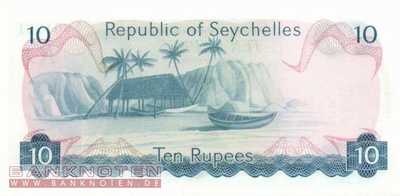 Seychelles - 10  Rupees (#019a_UNC)
