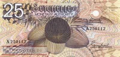 Seychelles - 25  Rupees (#024a_UNC)