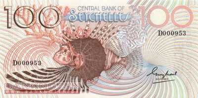 Seychelles - 100  Rupees (#031a_UNC)