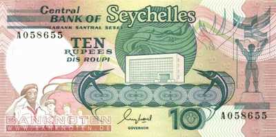 Seychelles - 10  Rupees (#032_UNC)