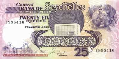Seychelles - 25  Rupees (#033_UNC)