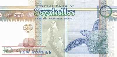 Seychelles - 10  Rupees (#036a_UNC)