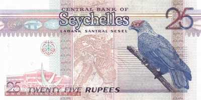 Seychellen - 25  Rupees (#037a_UNC)
