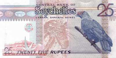 Seychellen - 25  Rupees (#037b_UNC)