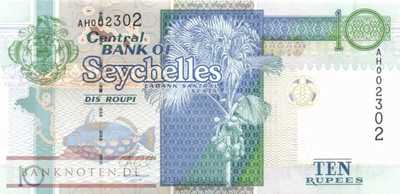 Seychelles - 10  Rupees (#042_UNC)
