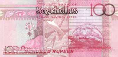 Seychelles - 100  Rupees (#044a_UNC)