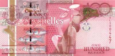 Seychellen - 100  Rupees (#044b_UNC)
