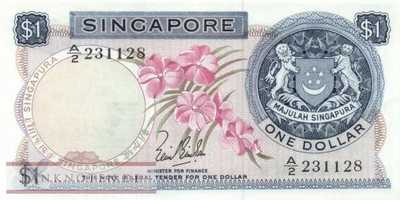 Singapur - 1  Dollar (#001a_UNC)