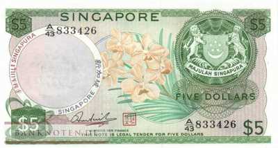 Singapur - 5  Dollars (#002d_UNC)