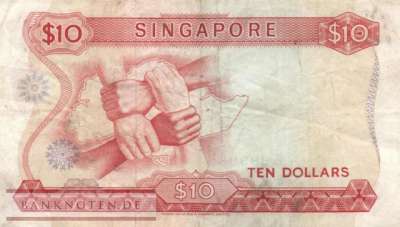 Singapur - 10  Dollars (#003d_F)