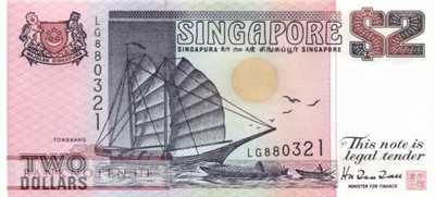 Singapur - 2  Dollars (#028_UNC)