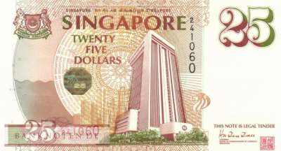 Singapur - 25  Dollars (#033_UNC)