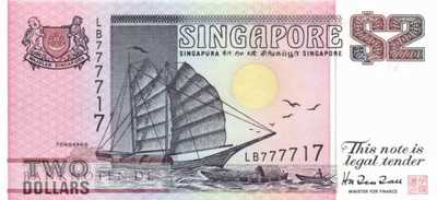 Singapur - 2  Dollars (#037_UNC)