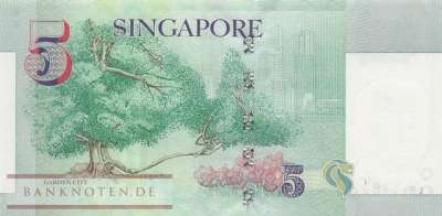 Singapur - 5  Dollars (#039_UNC)