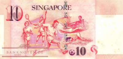 Singapur - 10  Dollars (#040_AU)