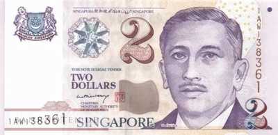 Singapur - 2  Dollars (#045A_UNC)