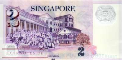 Singapur - 2  Dollars (#046o_UNC)