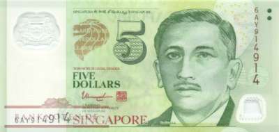 Singapur - 5  Dollars (#047h_UNC)