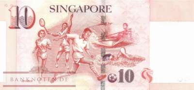 Singapur - 10  Dollars (#048_A_UNC)