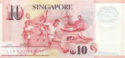 Singapur - 10  Dollars (#048m_UNC)