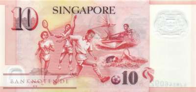 Singapur - 10  Dollars (#048n_UNC)