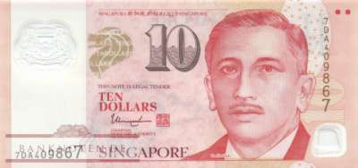 Singapur - 10  Dollars (#048o_UNC)
