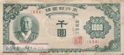 Südkorea - 1.000  Won (#008_VG)