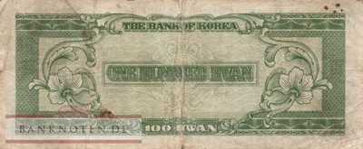 Korea, South - 100  Hwan (#021_VG)