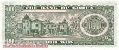 Korea, South - 100  Won (#038_A_UNC)