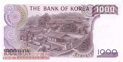 Korea, South - 1.000  Won (#047_UNC)