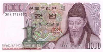 Korea, South - 1.000  Won (#047_UNC)