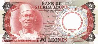 Sierra Leone - 2  Leones (#011_UNC)