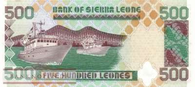 Sierra Leone - 500  Leones (#023a_AU)