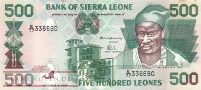 Sierra Leone - 500  Leones (#023a_AU)