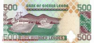 Sierra Leone - 500  Leones (#023b_UNC)