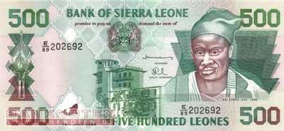 Sierra Leone - 500  Leones (#023b_UNC)