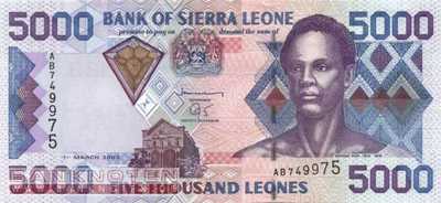 Sierra Leone - 5.000  Leones (#027b_UNC)