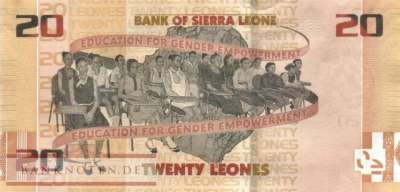 Sierra Leone - 20  Leones (#038a_UNC)