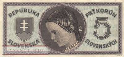 Slowakei - 5  Korun (#008a_F)