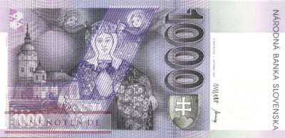 Slovakia - 1.000 Korun - Millenium (#039_UNC)