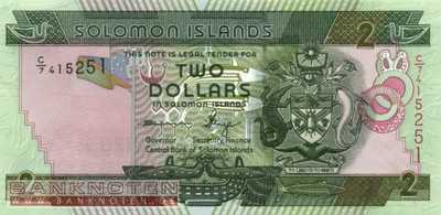 Solomon Islands - 2  Dollars (#025-U10_UNC)