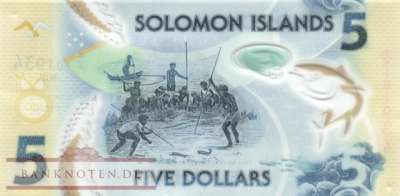 Salomonen - 5  Dollars (#038-2_UNC)