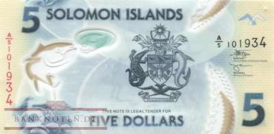 Solomon Islands - 5  Dollars (#038-2_UNC)