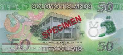 Solomon Islands - 50  Dollars - SPECIMEN (#040S_UNC)